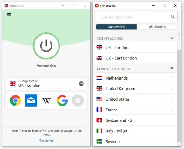 Beste VPN-programma’s - ExpressVPN