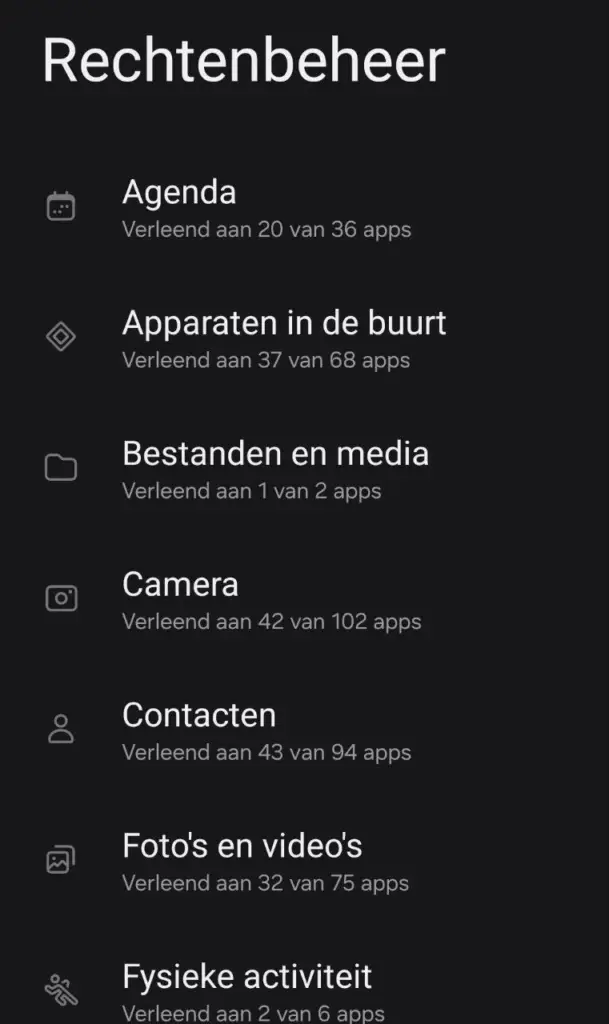 Online privacy verbeteren - app-machtigingen